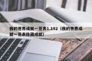 我的世界成就一览表1.192（我的世界成就一览表隐藏成就）