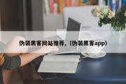 伪装黑客网站推荐,（伪装黑客app）